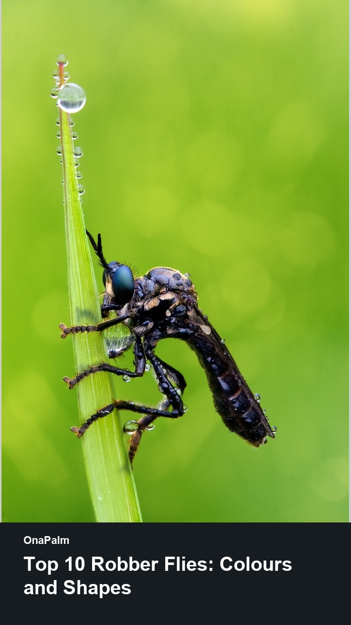 Top 10 Robber Flies: Colours and Shapes — 2:3