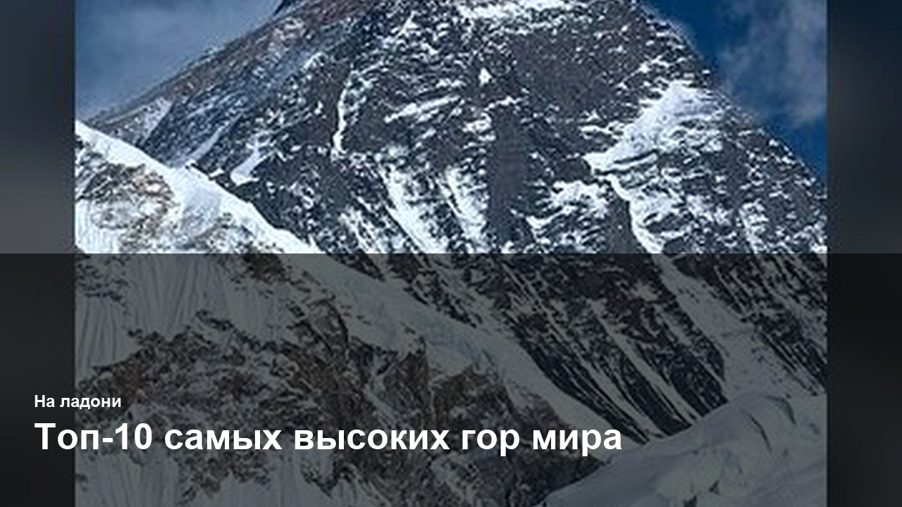 Топ-10 самых высоких гор мира