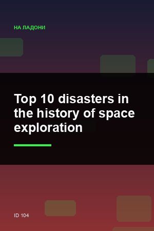 Top 10 disasters in the history of space exploration