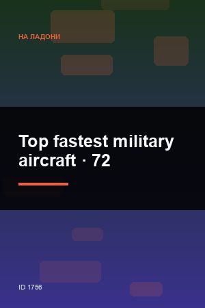 Top fastest military aircraft — 2:3