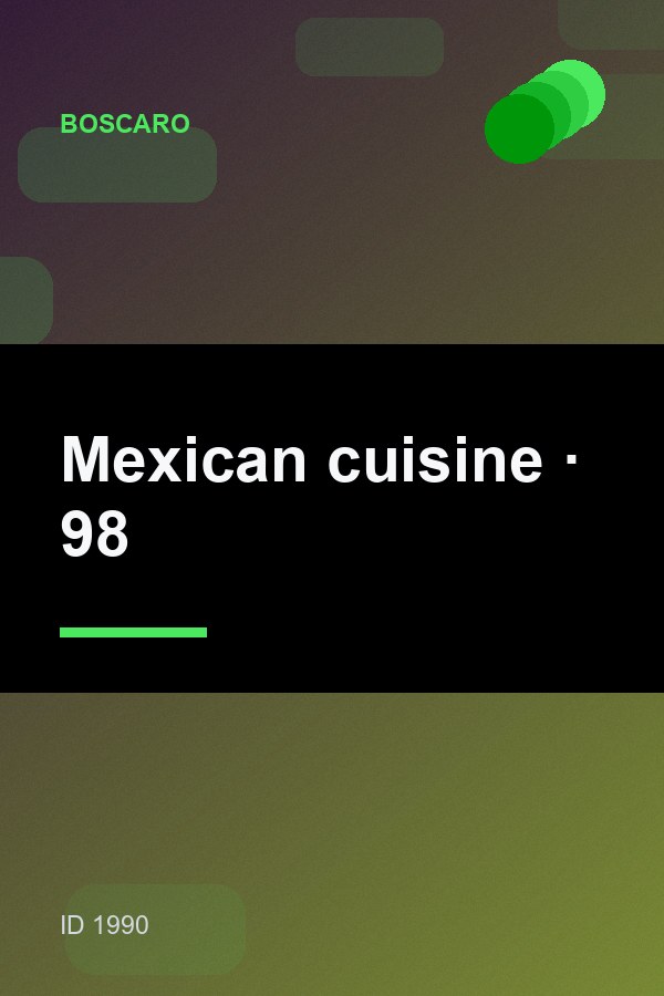 Mexican cuisine