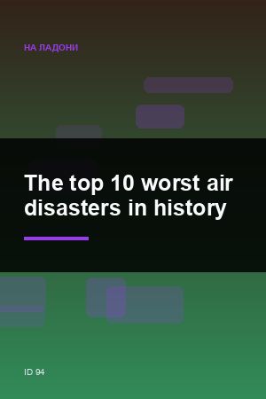 The top 10 worst air disasters in history